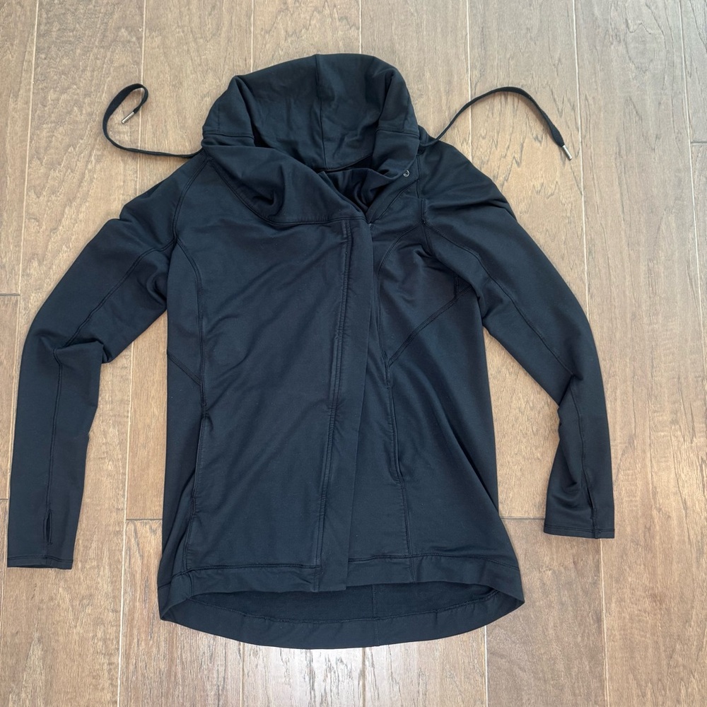 Lululemon Tunic-Length Cozy Black Jacket - Picture 3 of 16